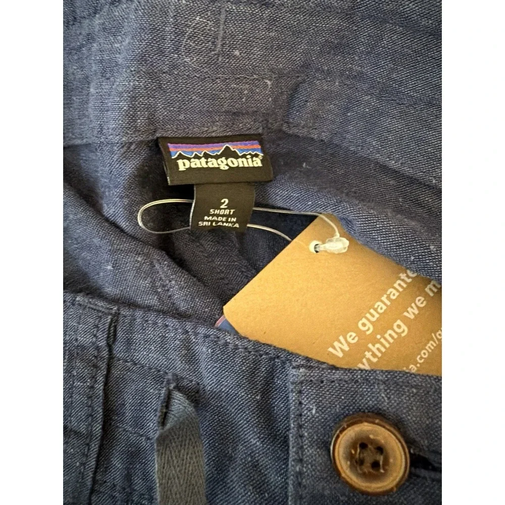 Patagonia Women's Island Hemp Pants Short Blue 56641 Size 2 - Picture 5 of 12
